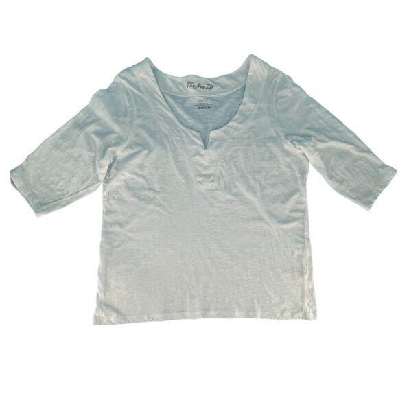 Avenue The New Zip 3/4 Sleeve Tunic Top Beach Cover Plus Size 18-20 White Cotton - Picture 6 of 13